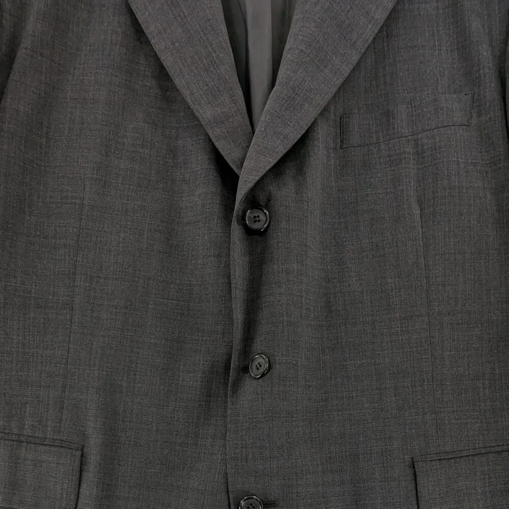 Brooks Brothers Brooks Cool 46R Sport Coat Blazer Jacket Gray Partly Lined EUC